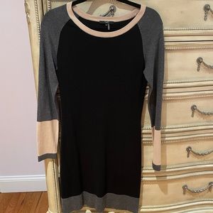 Tart color block long sleeve dress